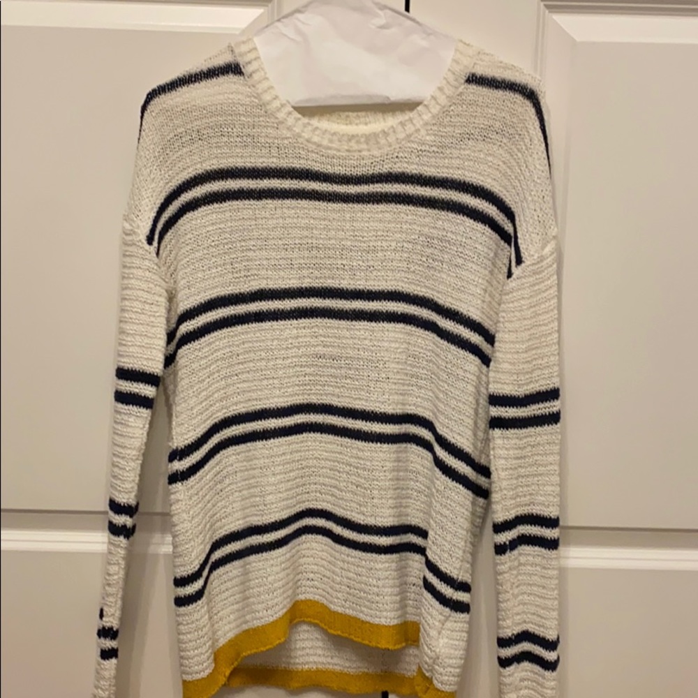 super cute oversized striped sweater